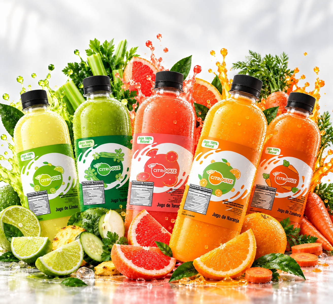 Línea de jugos Citroguz en varios sabores